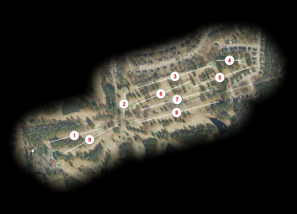 Red nine at Fort Lee Cardinal Golf Club