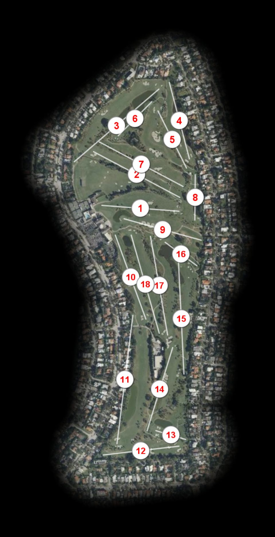 La Gorce Country Club course overview