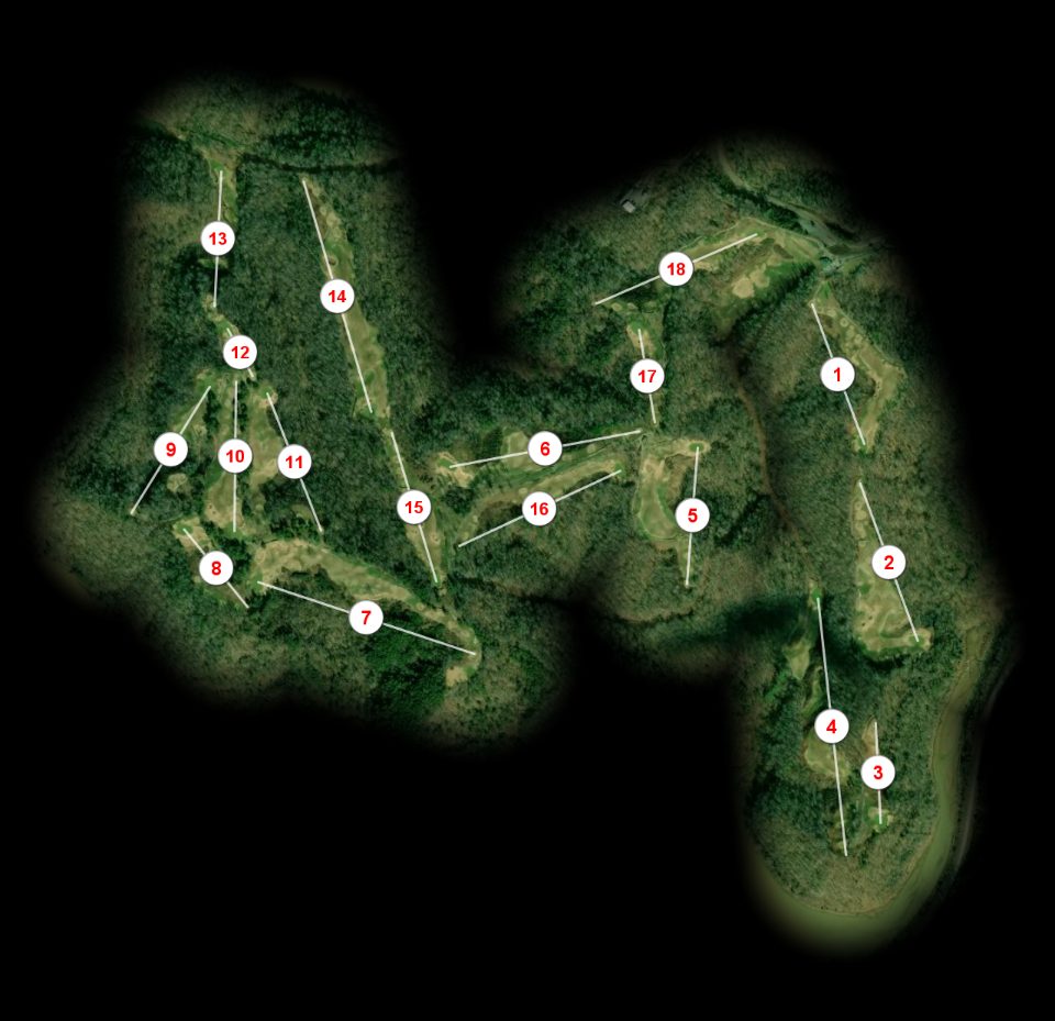 Eagle Ridge Golf Club at Yatesville Lake State Par course overview