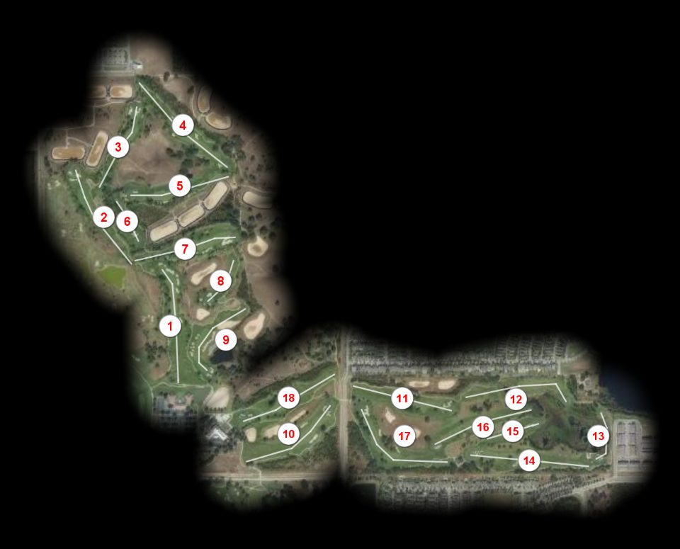 Orange County National Golf Club Crooked Cat course overview