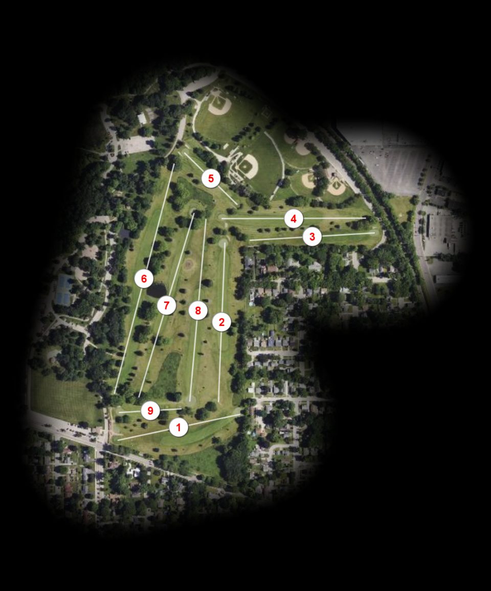 Wing Park Golf Course course overview