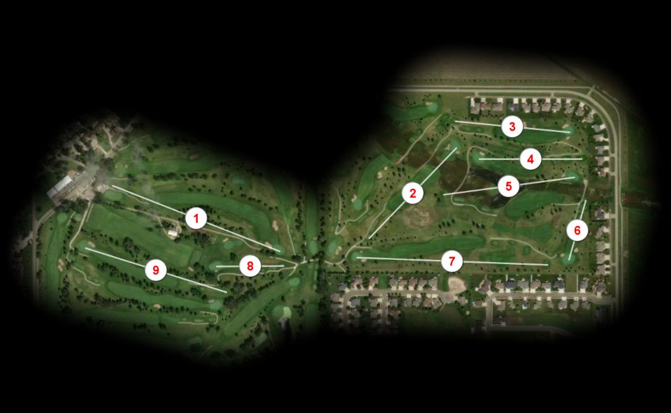 Red nine at Cattail Crossing Golf Course
