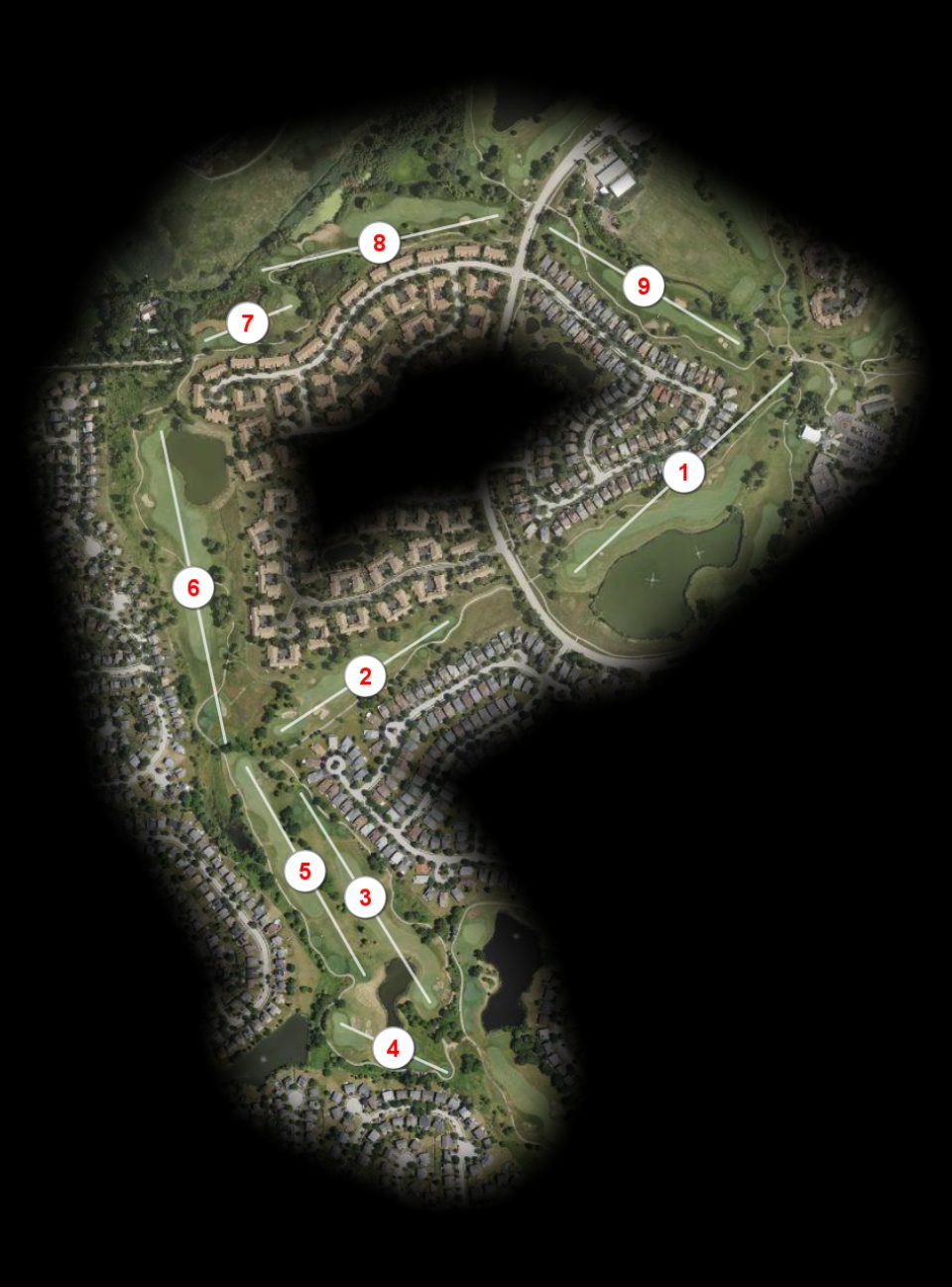 Red nine at Links At Carillon Golf Course