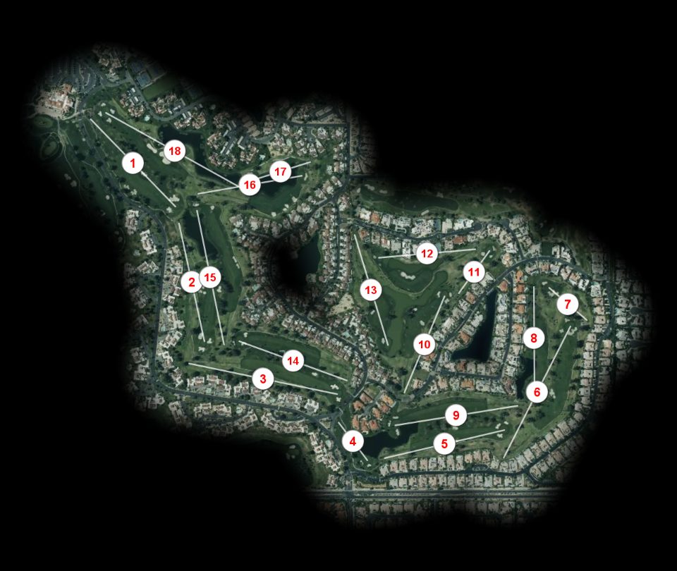 Mission Hills Golf Course Palmer course overview