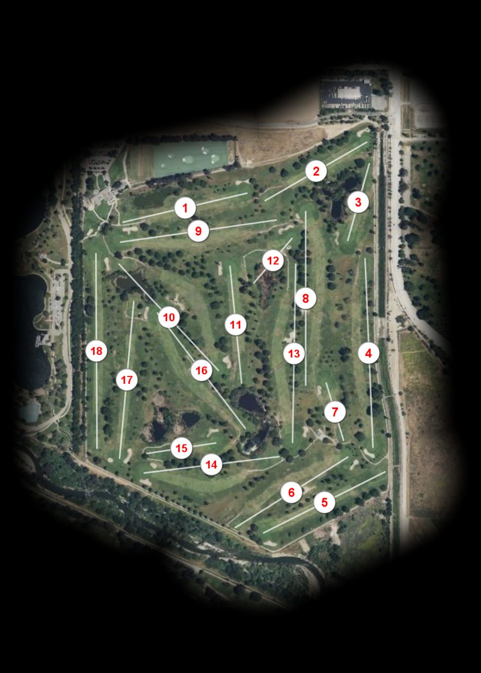 Woodley Lakes Golf Course course overview