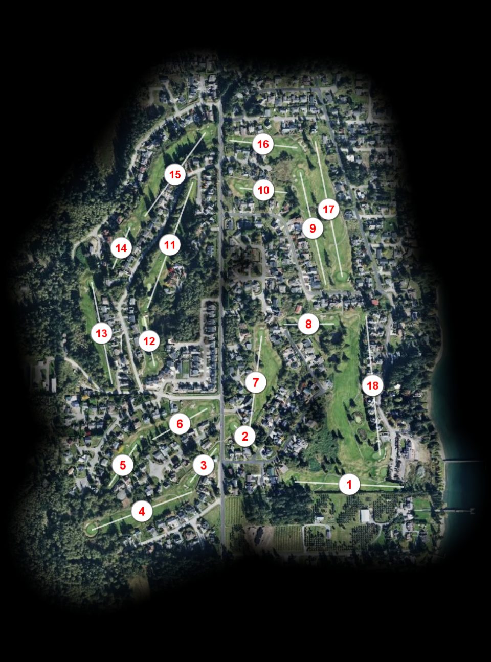 Holmes Harbor Golf Club course overview