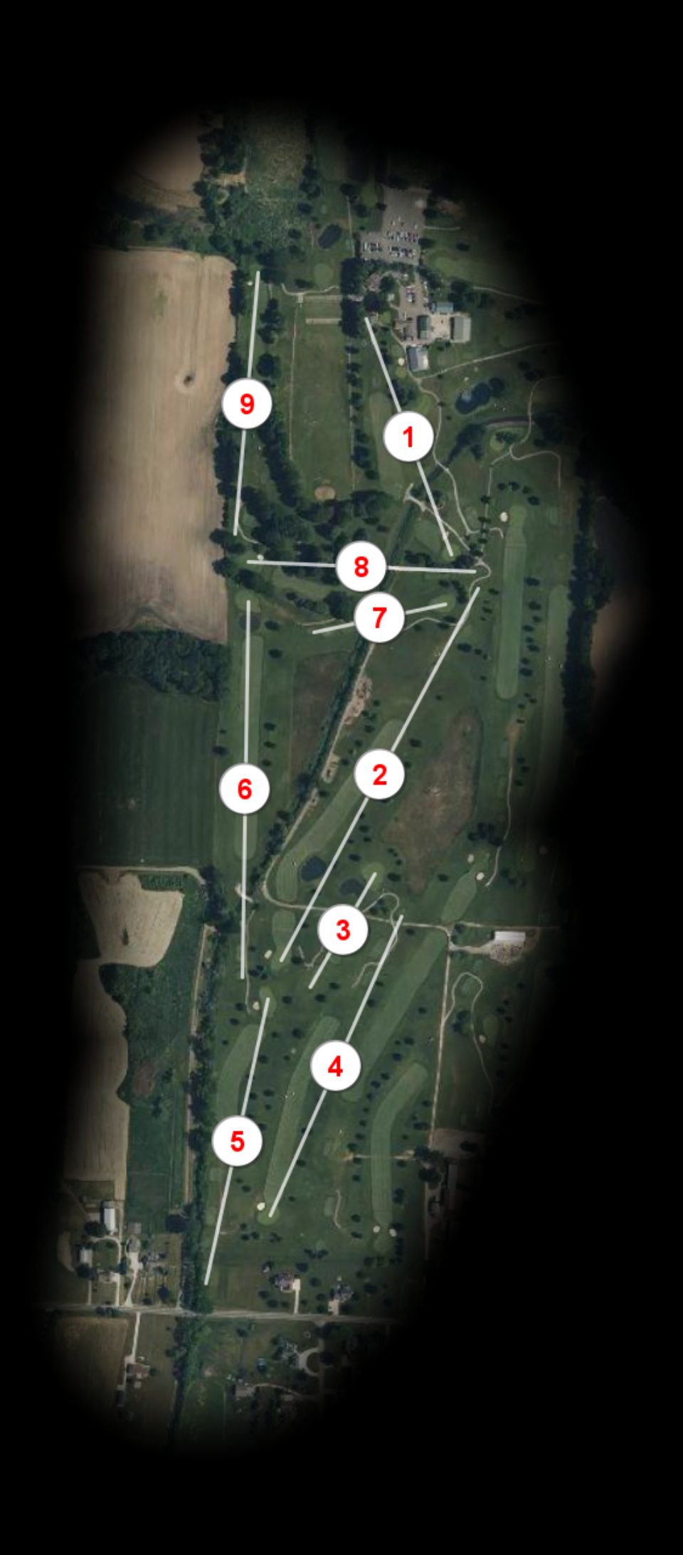 Maroon nine at Sable Creek Golf Course