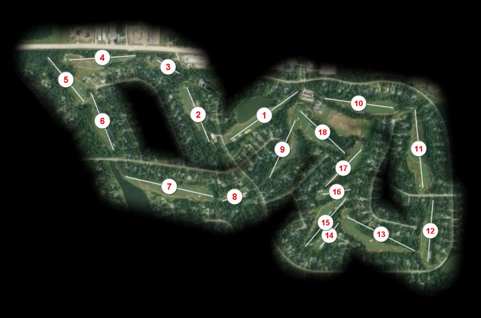 Canongate at Lake Windcrest Lake Windcrest Golf Course course overview