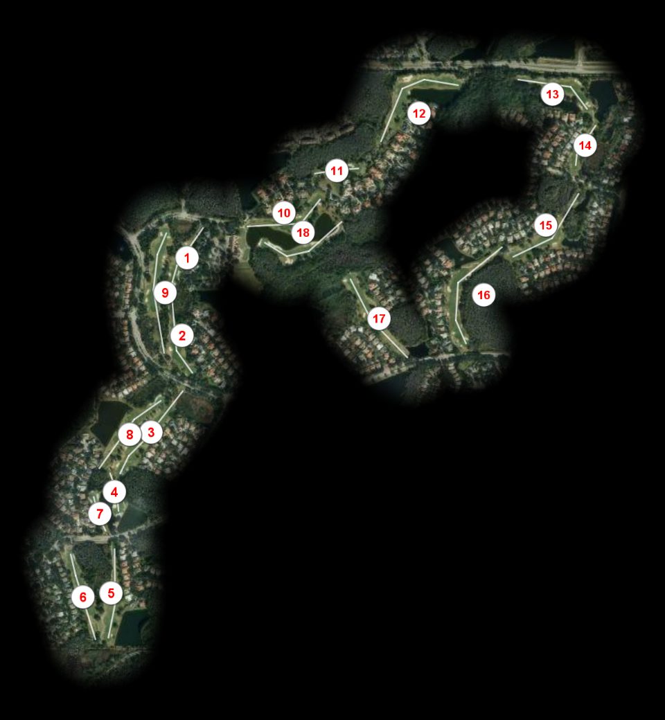 Hunters Green Country Club course overview