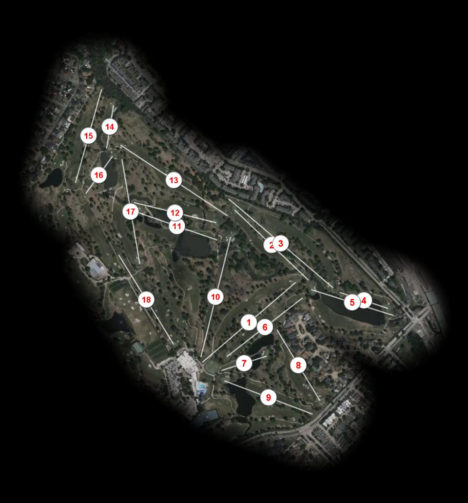 Dallas Athletic Club Blue course overview