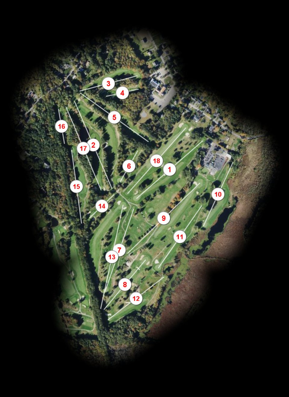 Easton Country Club course overview