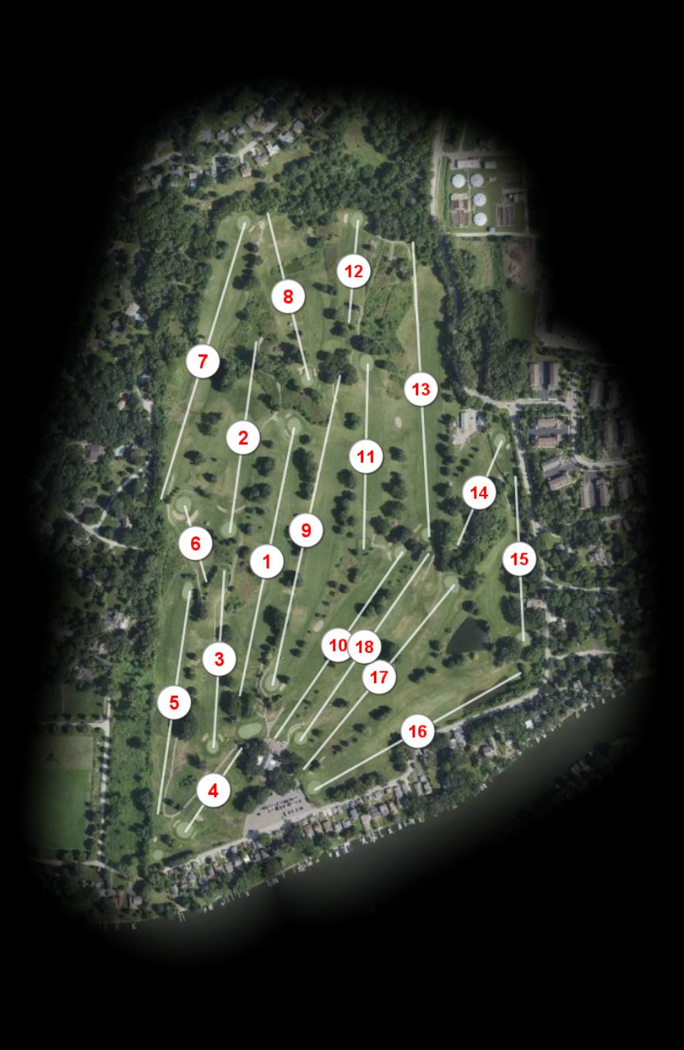 Cary Country Club course overview