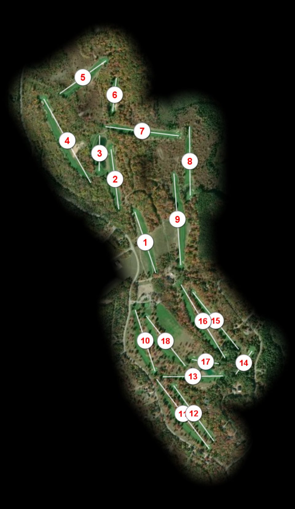 Lakes of the North Deer Run course overview