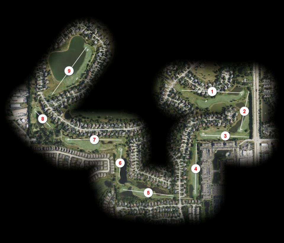 Blue nine at White Eagle Golf Club
