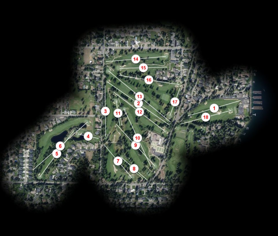 Hayden Lake Country Club course overview