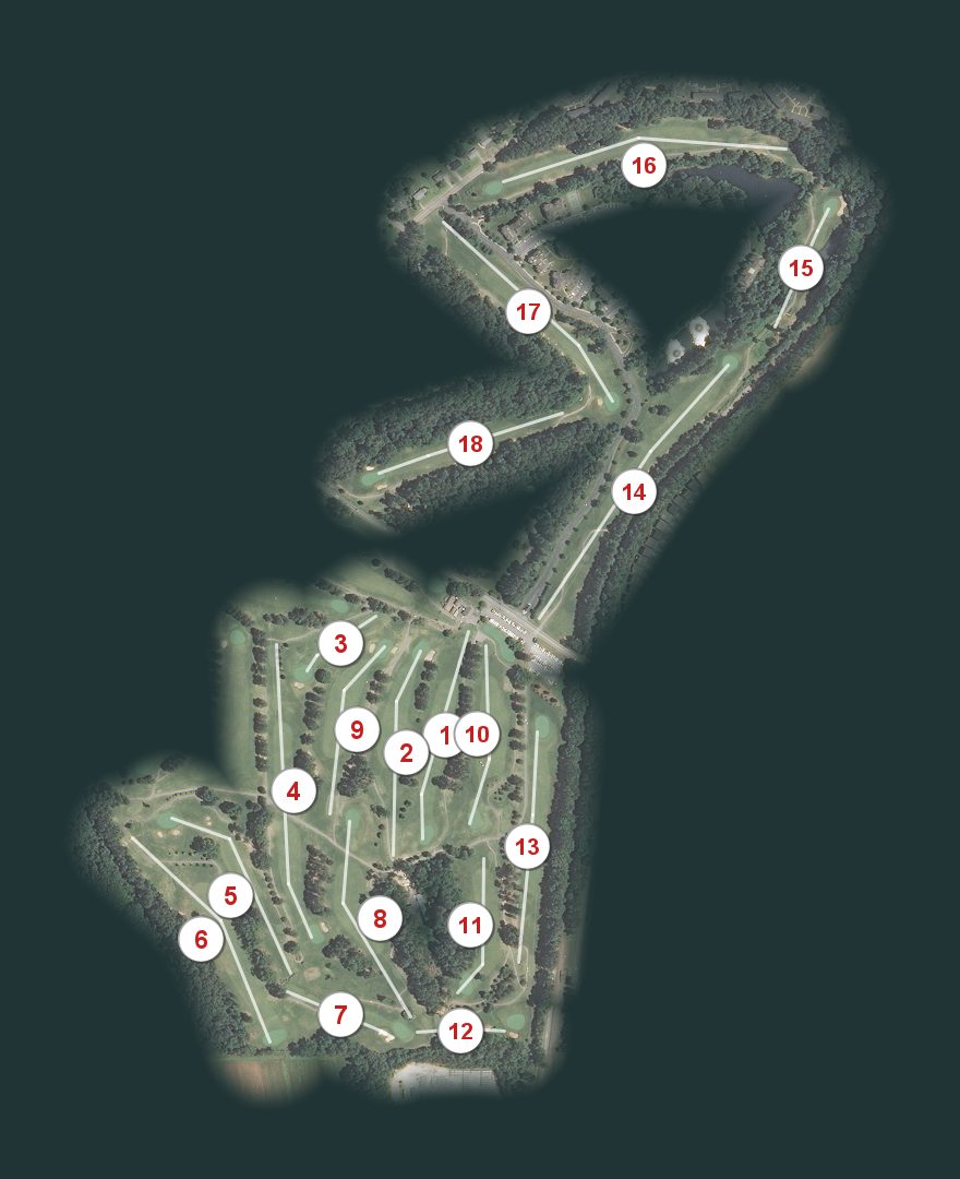 Raleigh Golf Association course map