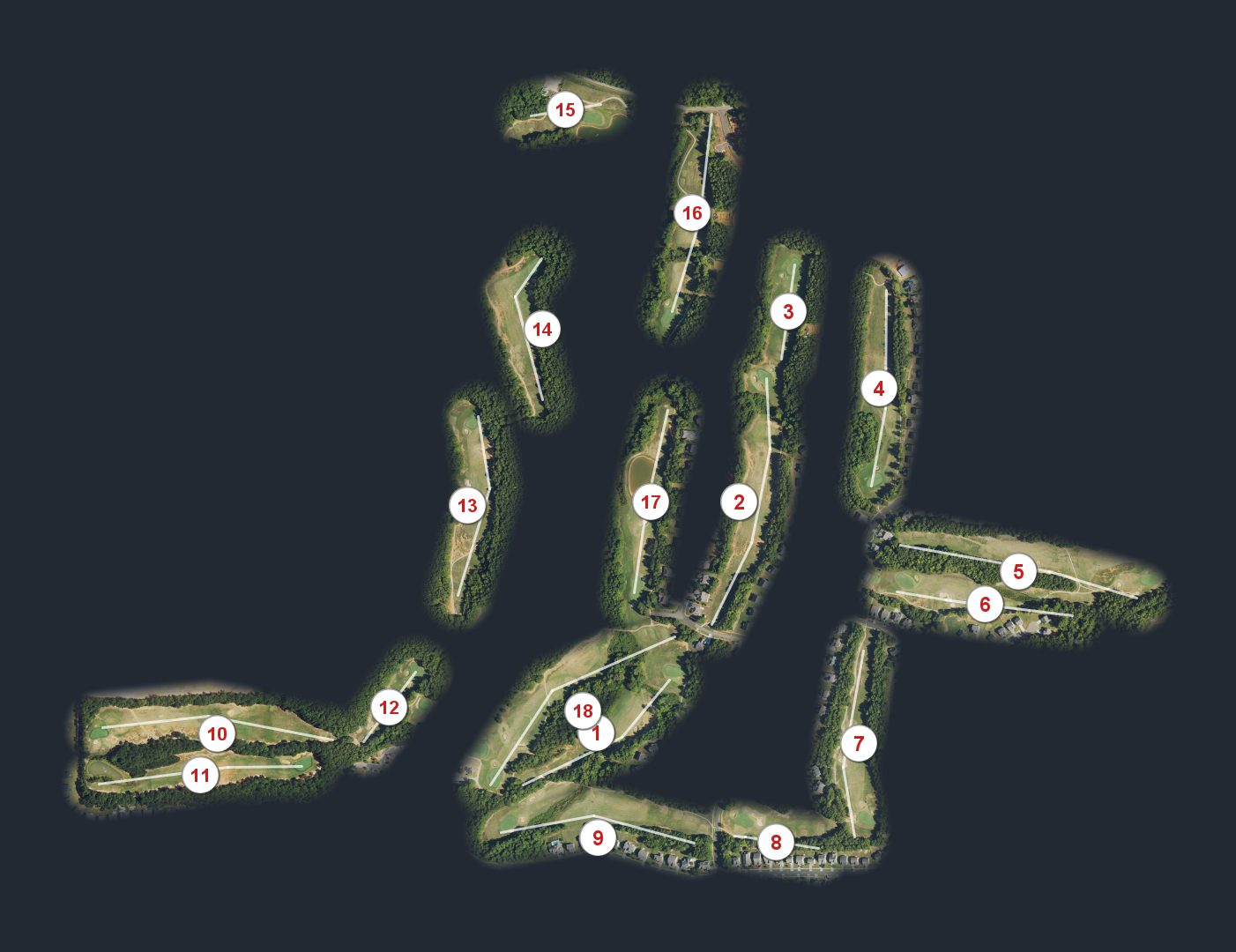 Olde Liberty Golf Club course map