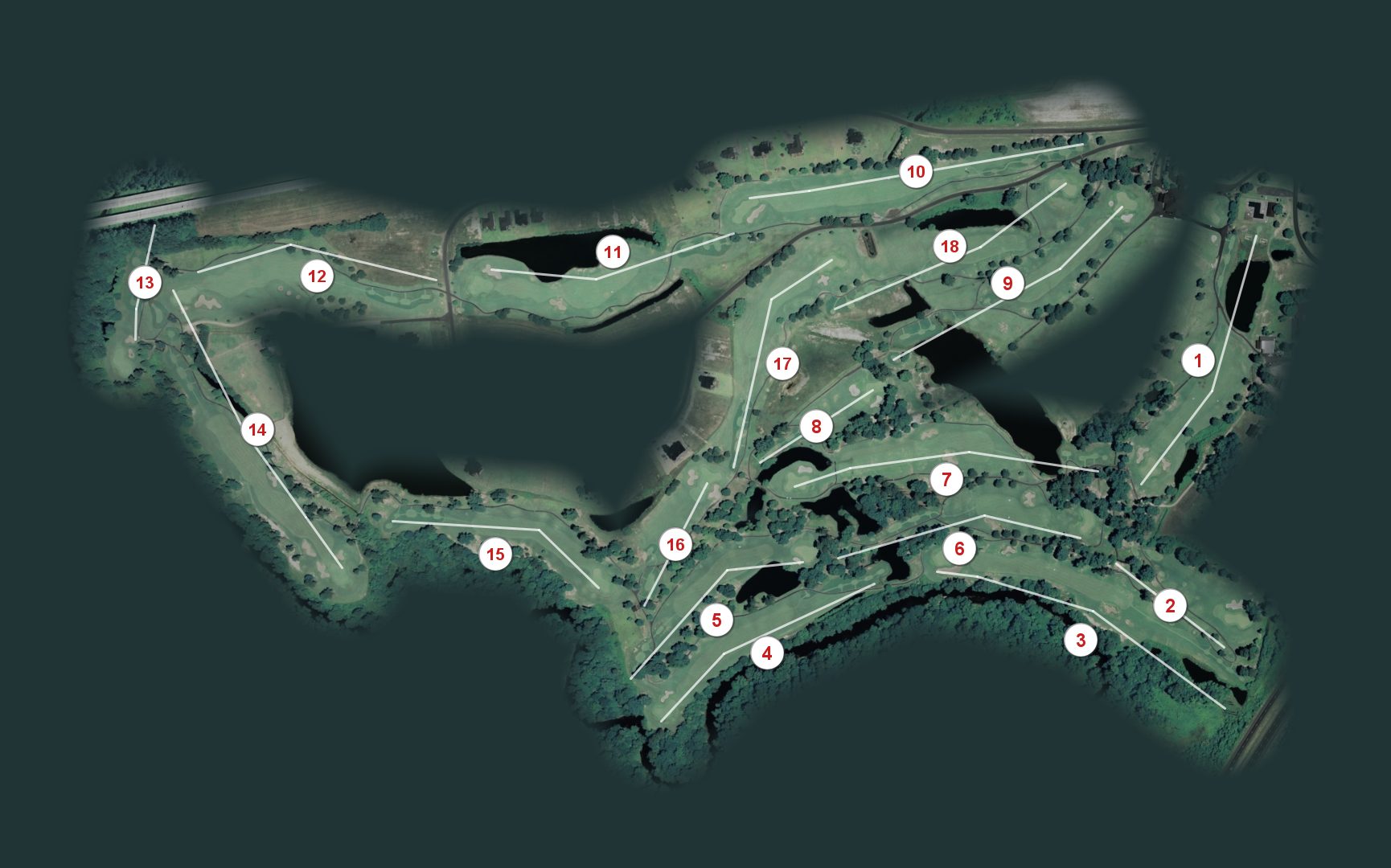 Lane Tree Golf Club course map