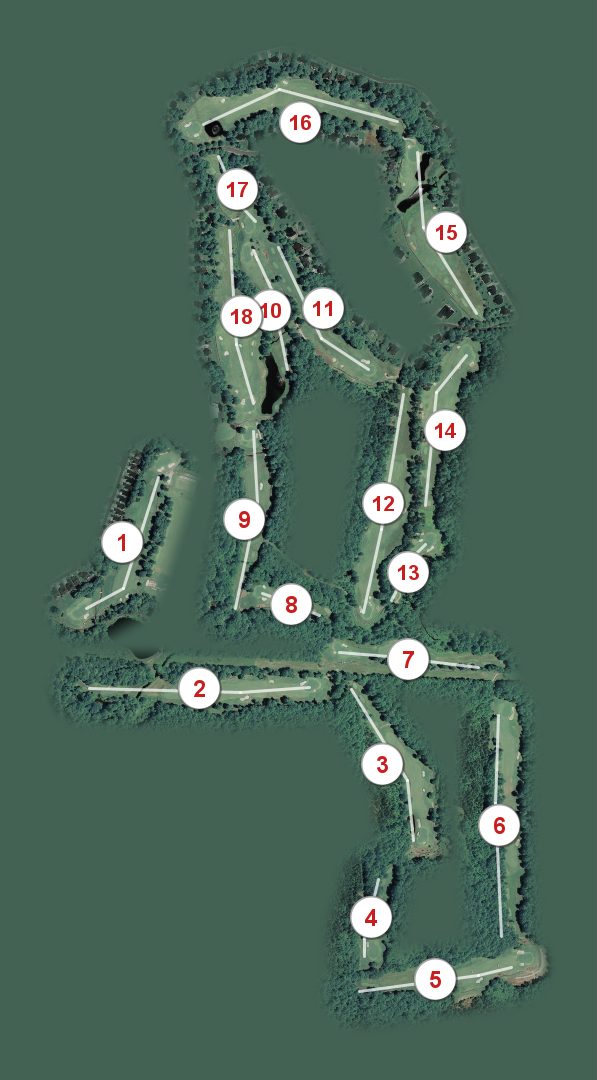 Mill Creek Golf Club course map