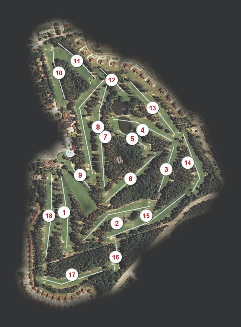 Ryder Golf Course course map