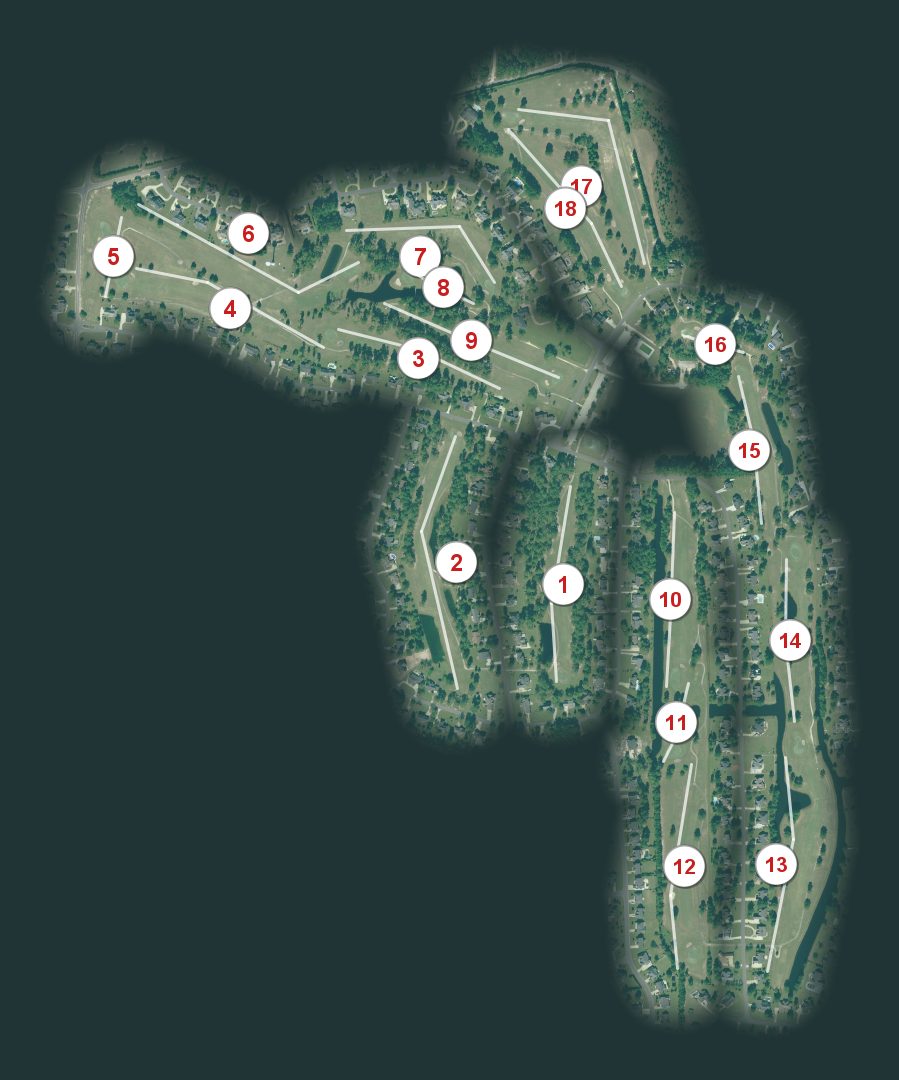 Baywood Golf Club course map