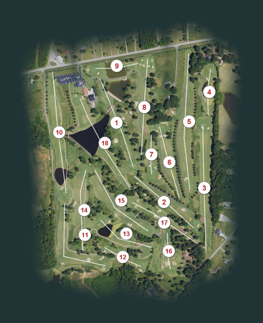 Country Hills Golf Club course map