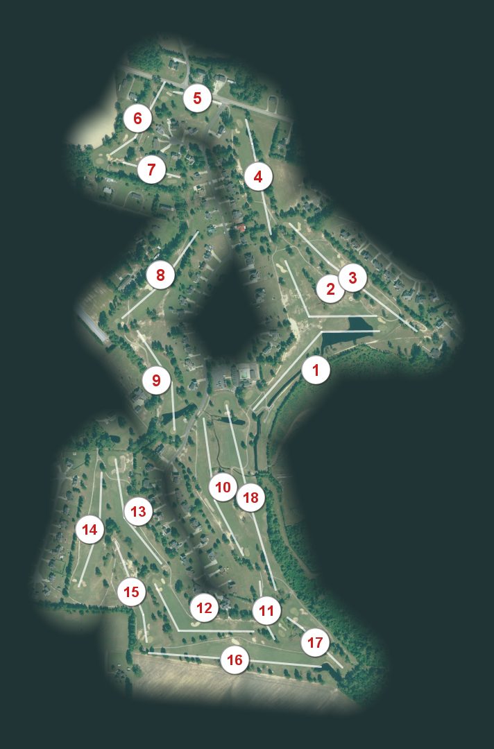 Sandy Ridge Country Club course map
