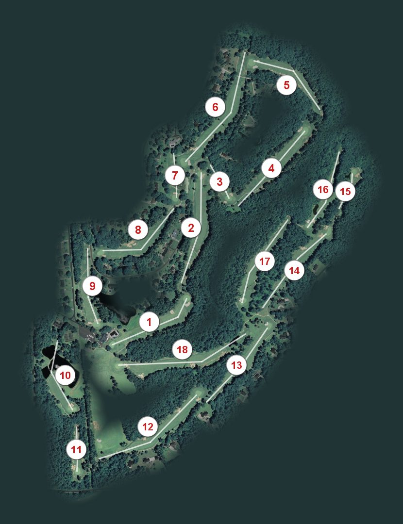 Siler City Country Club course map
