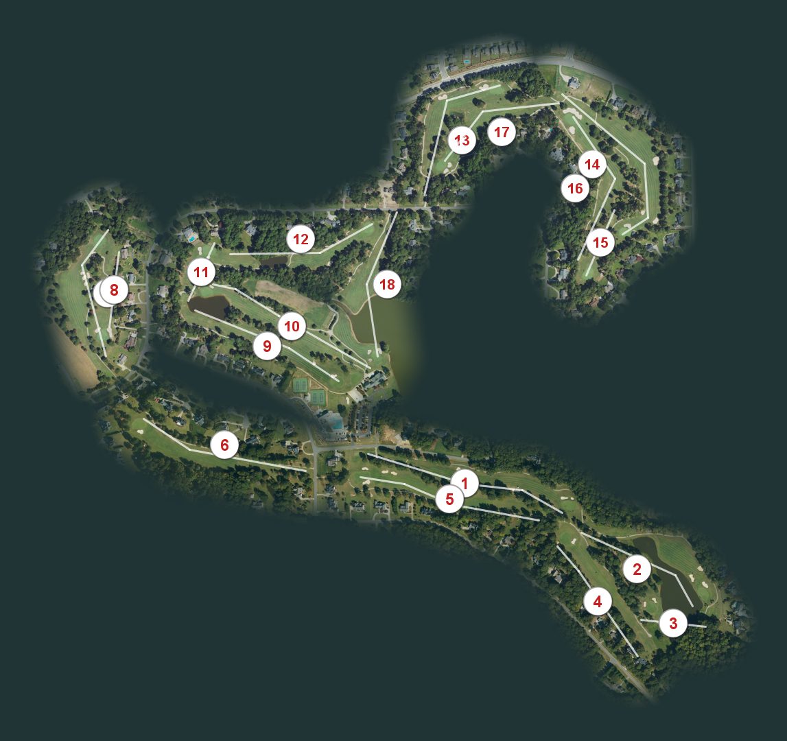 Bentwinds Country Club course map