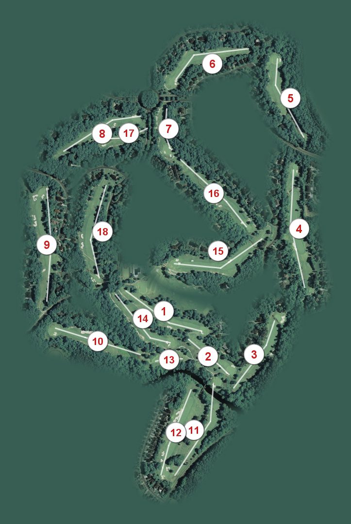 Treyburn Country Club course map