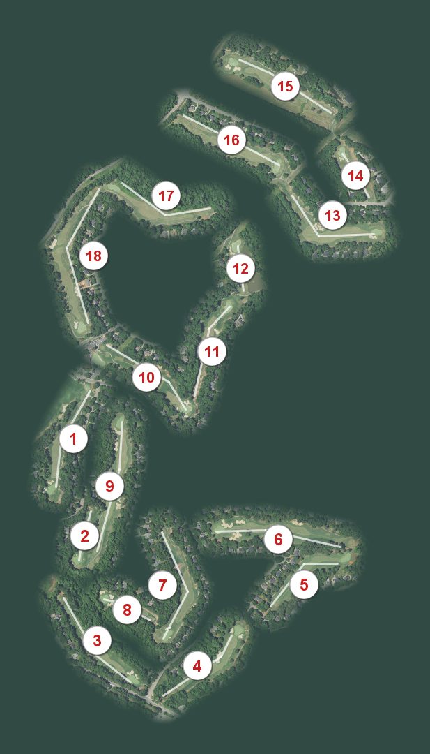 Devils Ridge Golf Club course map
