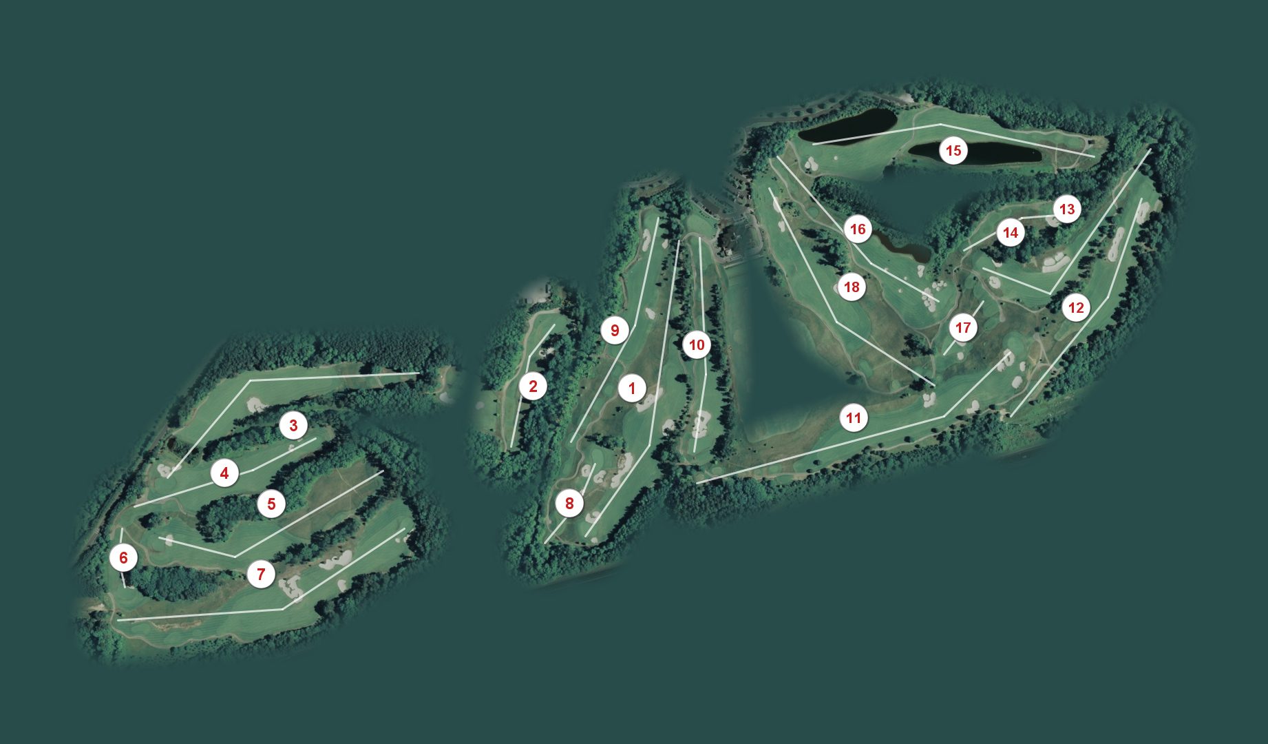 Lonnie Poole Golf Course course map