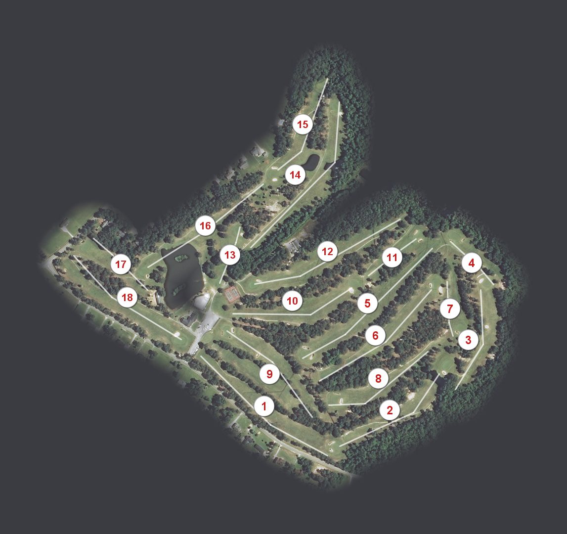 Maccripine Country Club course map
