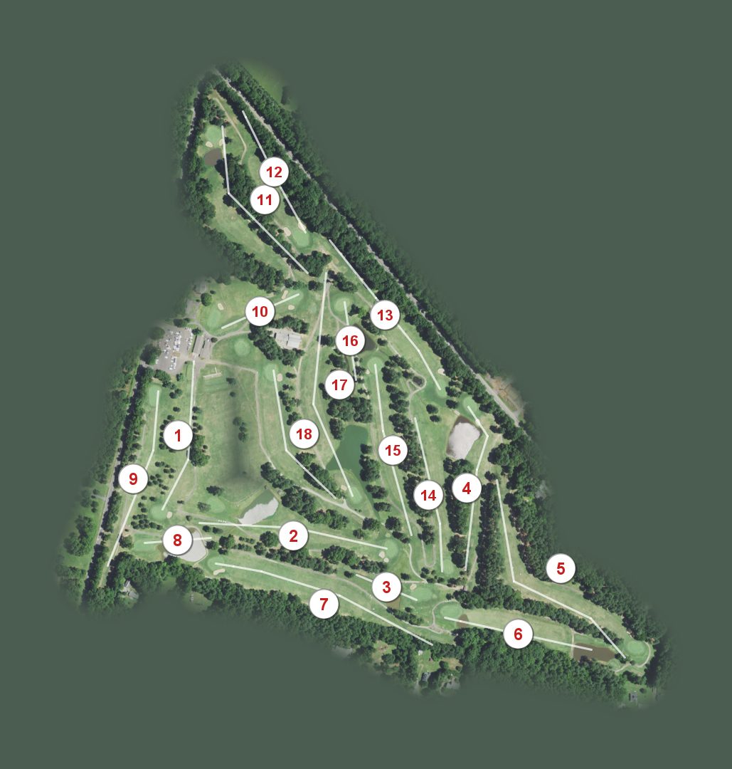 Occoneechee Golf Club course map
