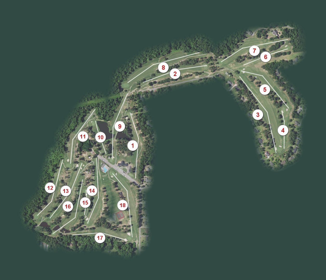 Coharie Country Club course map
