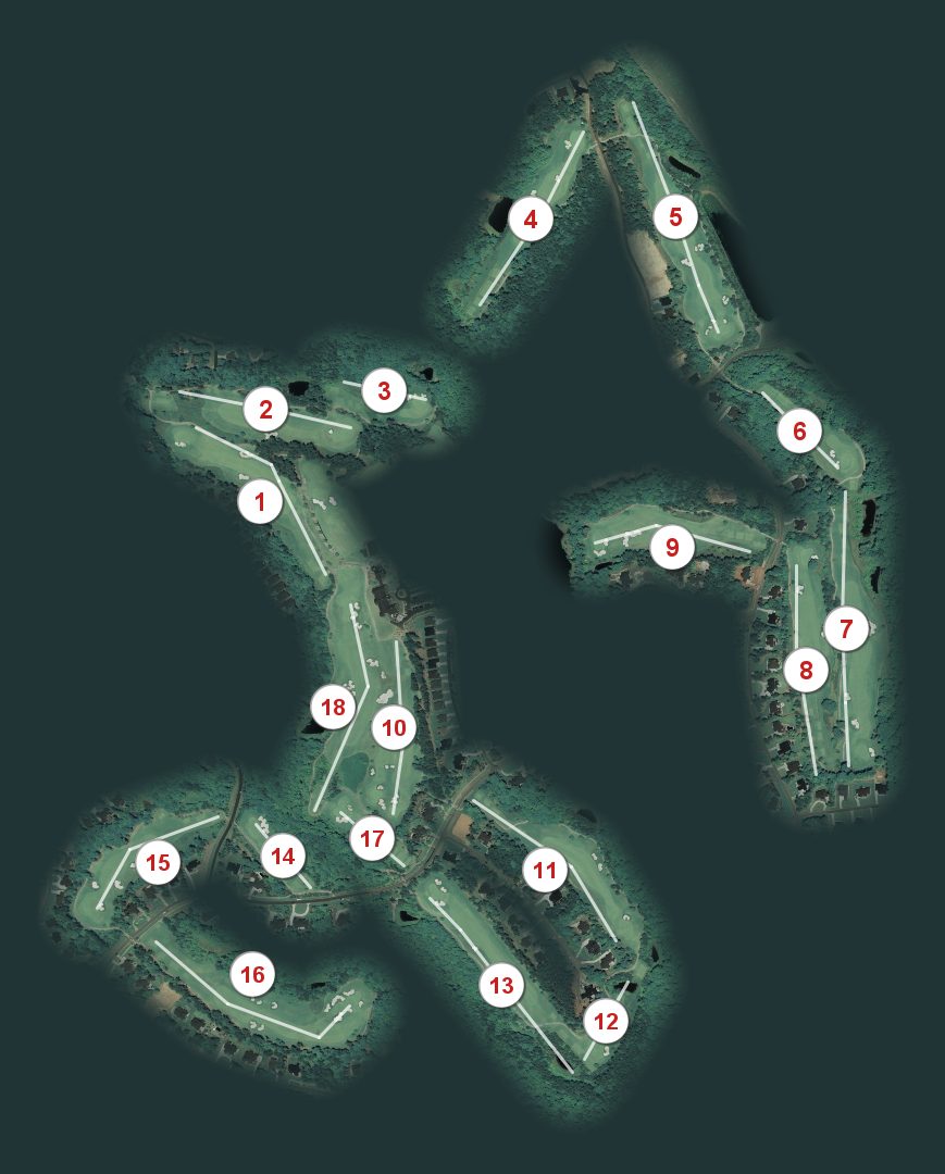 The Hasentree Club course map