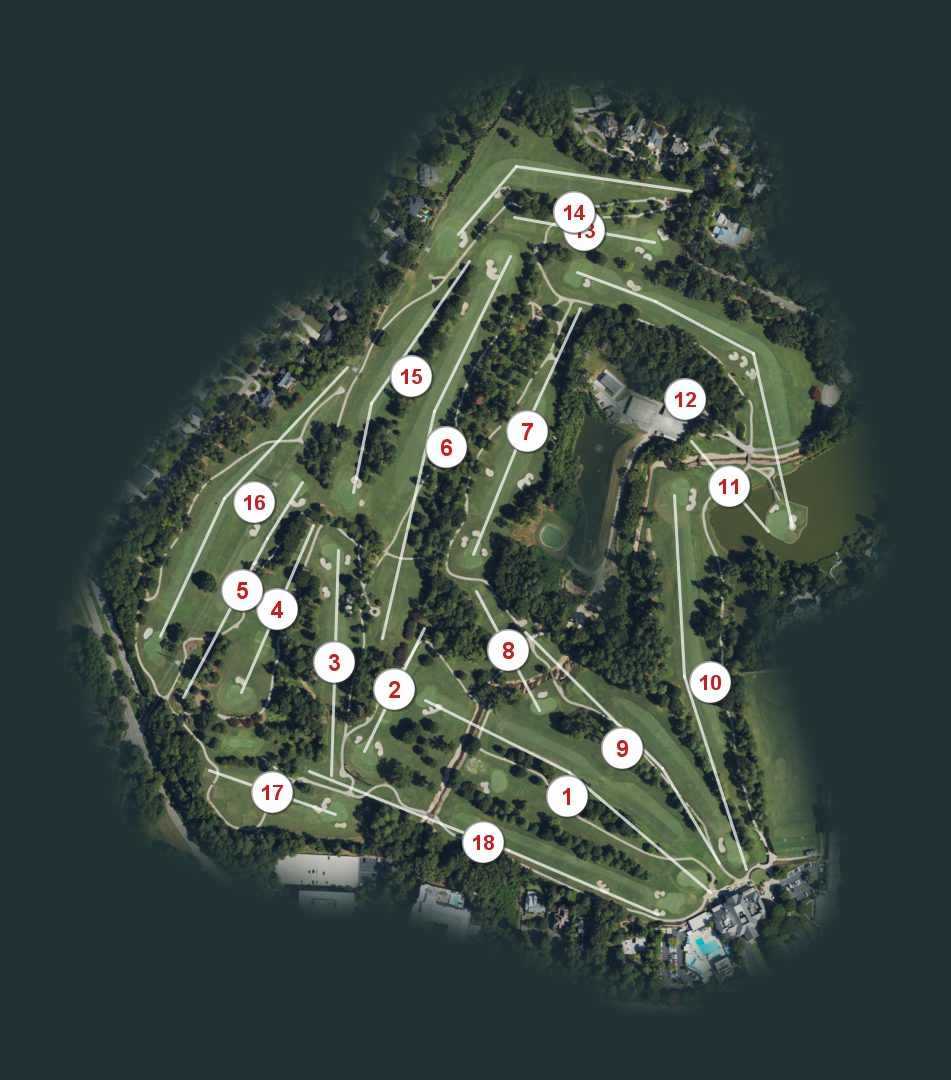 Carolina Country Club course map