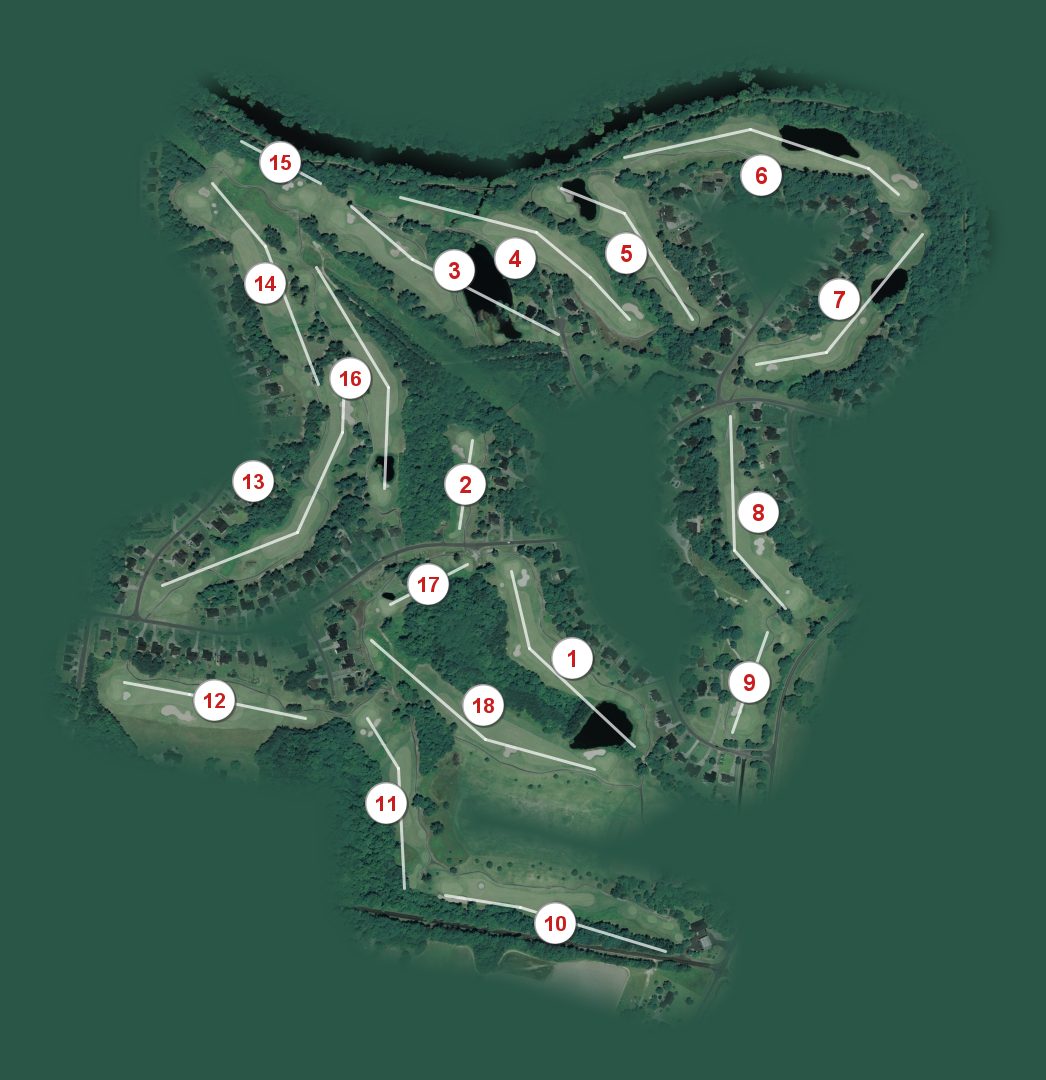 River Ridge Golf Club course map