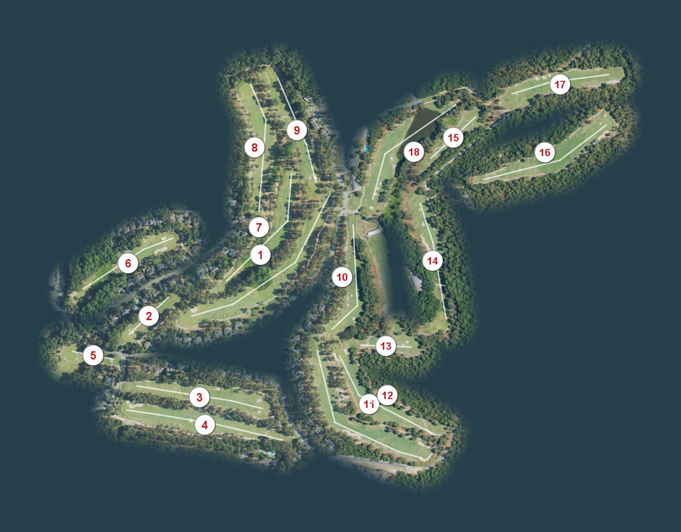 Talamore Golf Club course map