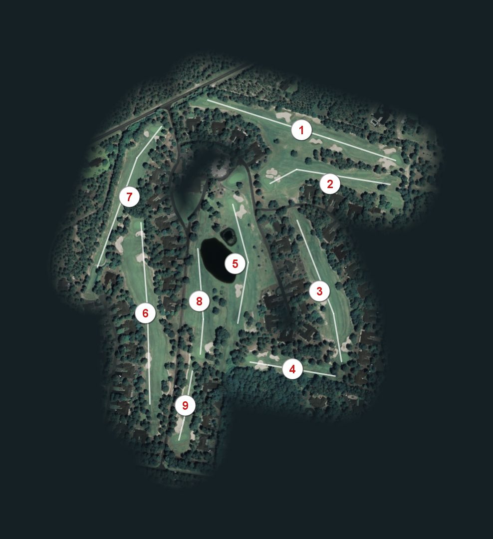 Midland Country Club course map