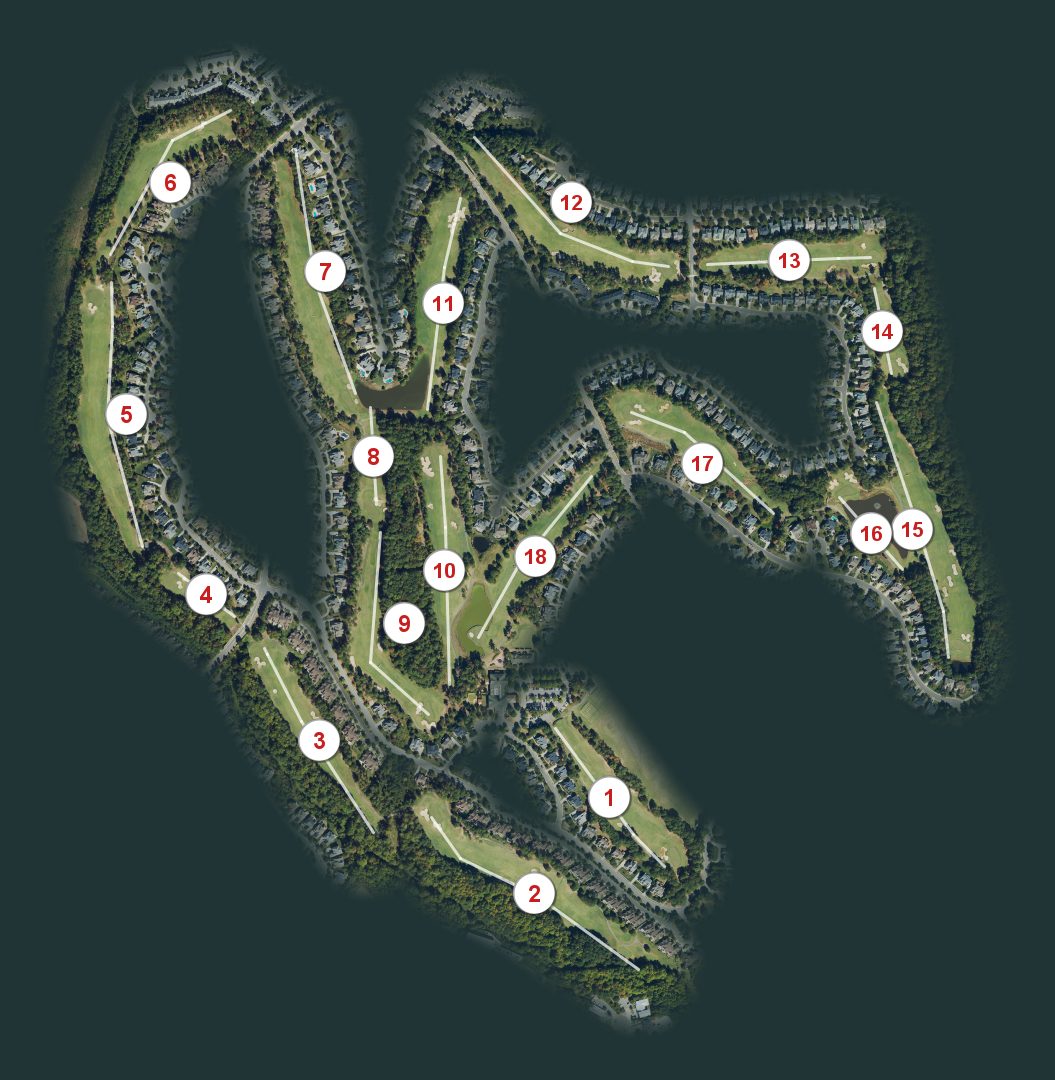 Brier Creek Country Club course map