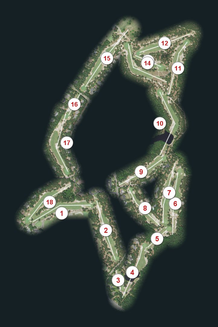 Pine Needles Lodge & Golf Club course map