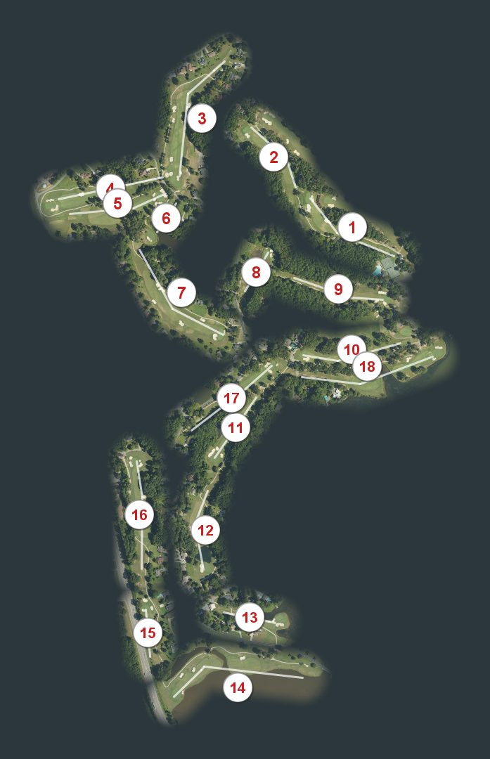 Lake Course course map