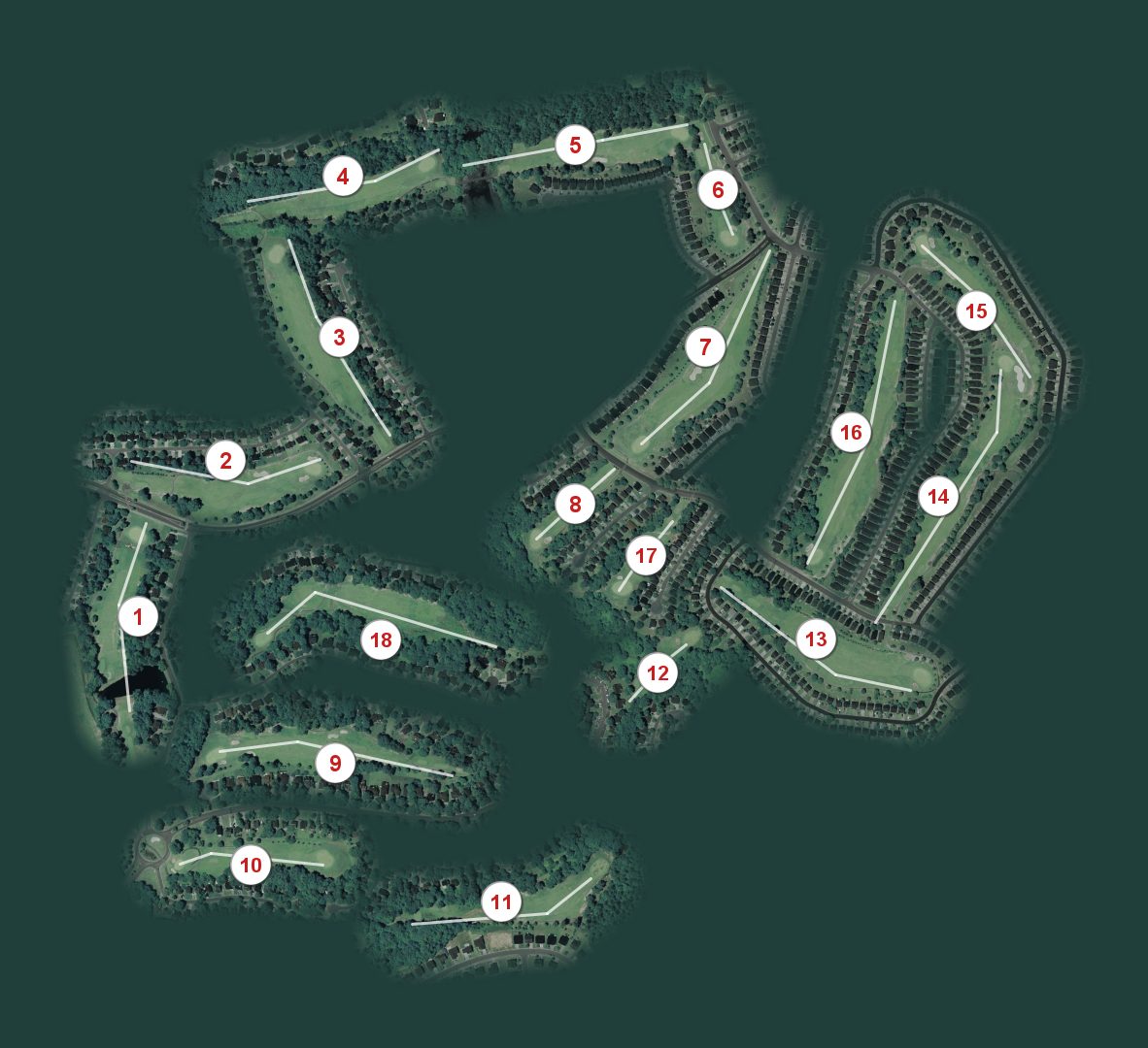 Hedingham Golf Club course map