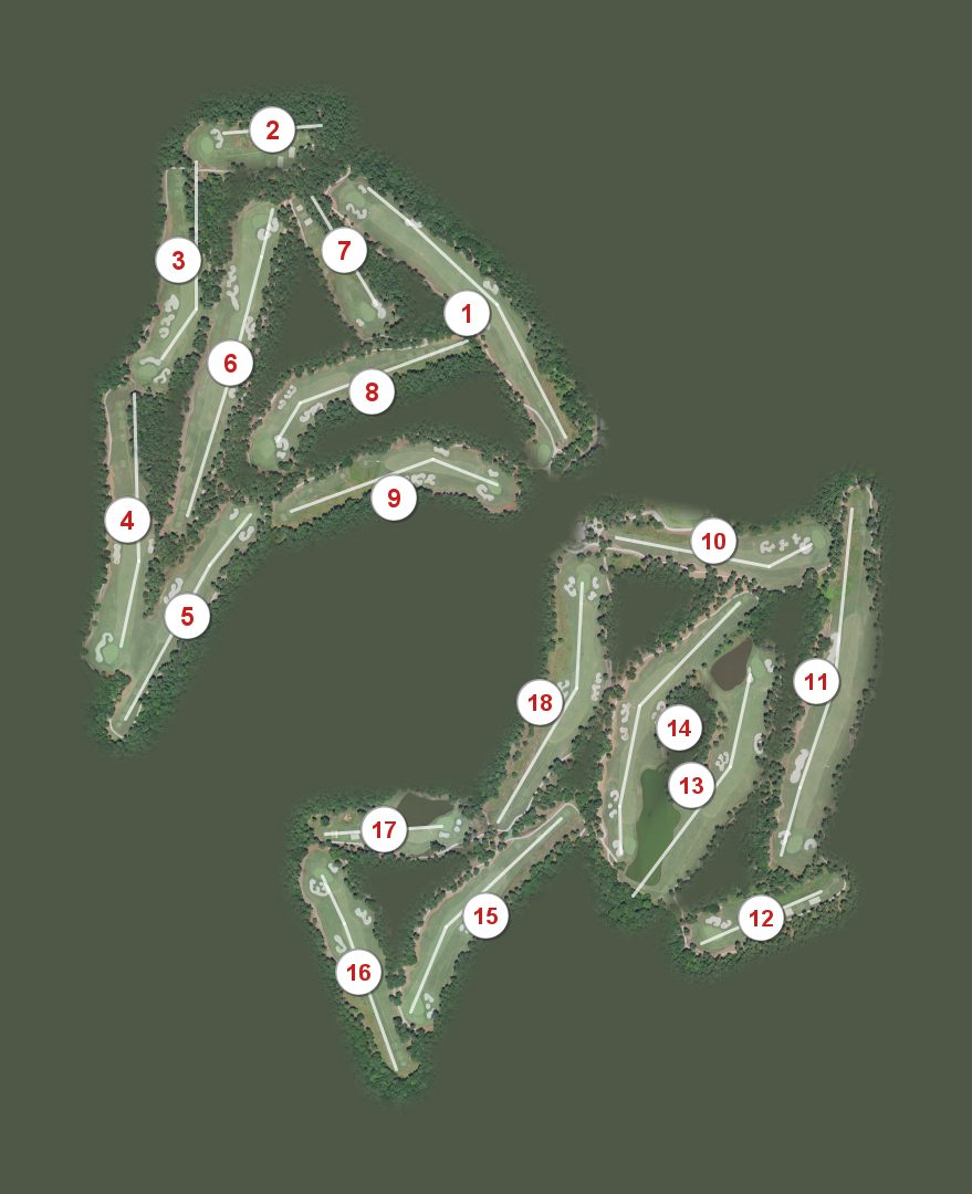 Old Chatham Golf Club course map