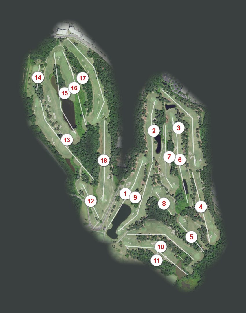 Finley Golf Course course map