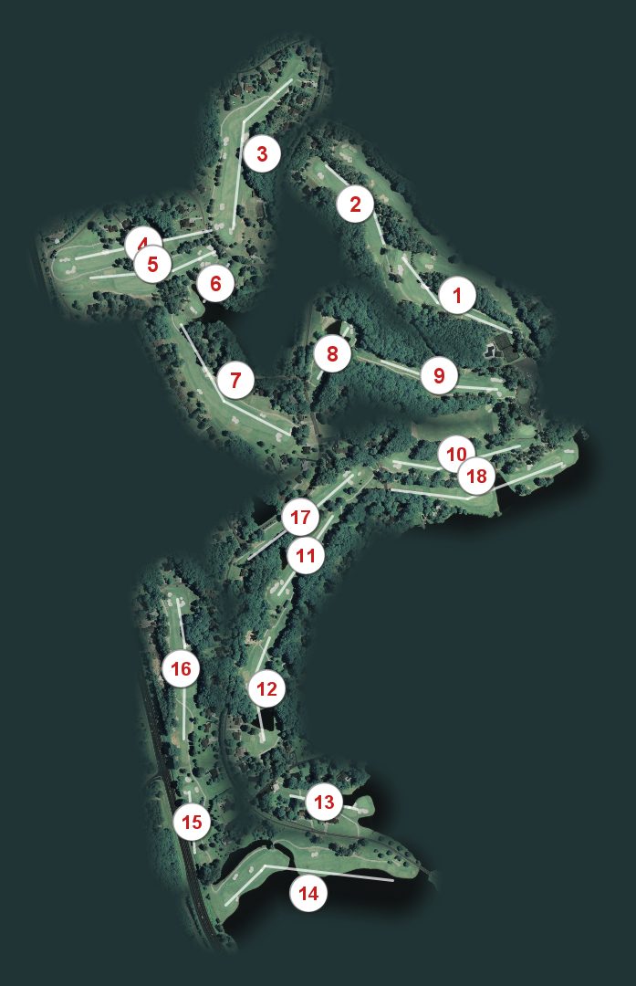 Lake Course course map