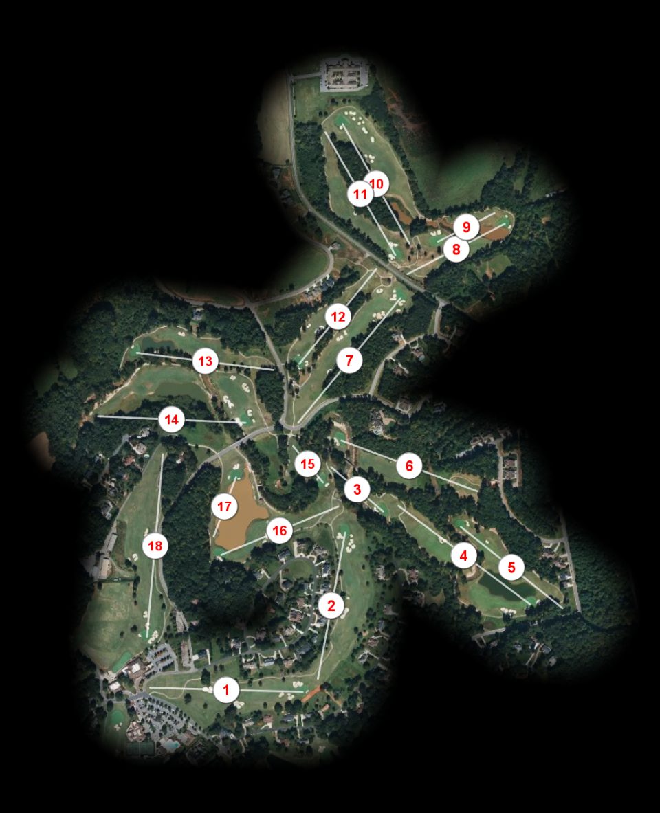 Rock Barn Country Club Jones course overview