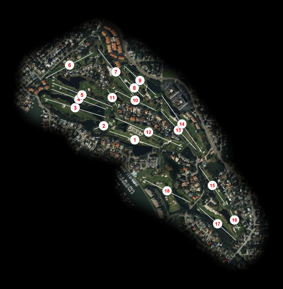 Pasadena Yacht and Country Club course overview