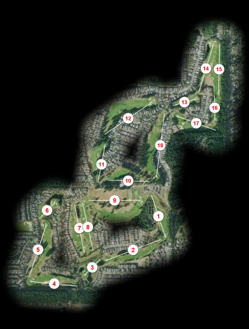 The Golf Club at Hawks Prairie Links course overview